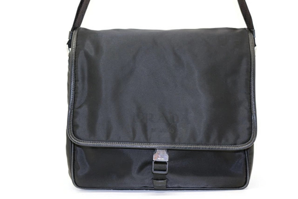 Prada bag messenger Hobo black saffiano leather